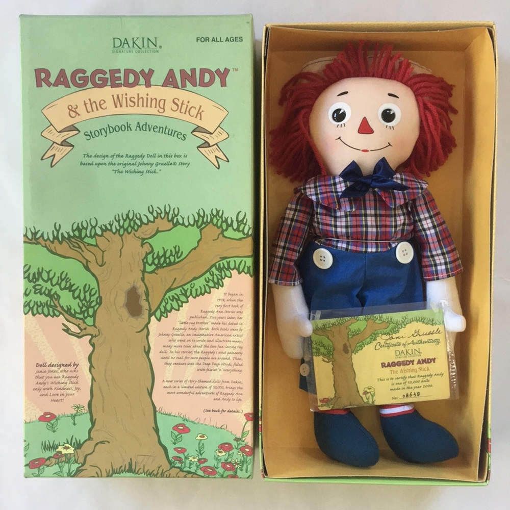 Vintage Collector Raggedy Andy & The Wishing Stick